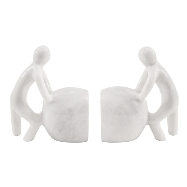 Stone Man Bookends (Set of 2)