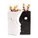 Yin-Yang Marble Onyx Vase Set