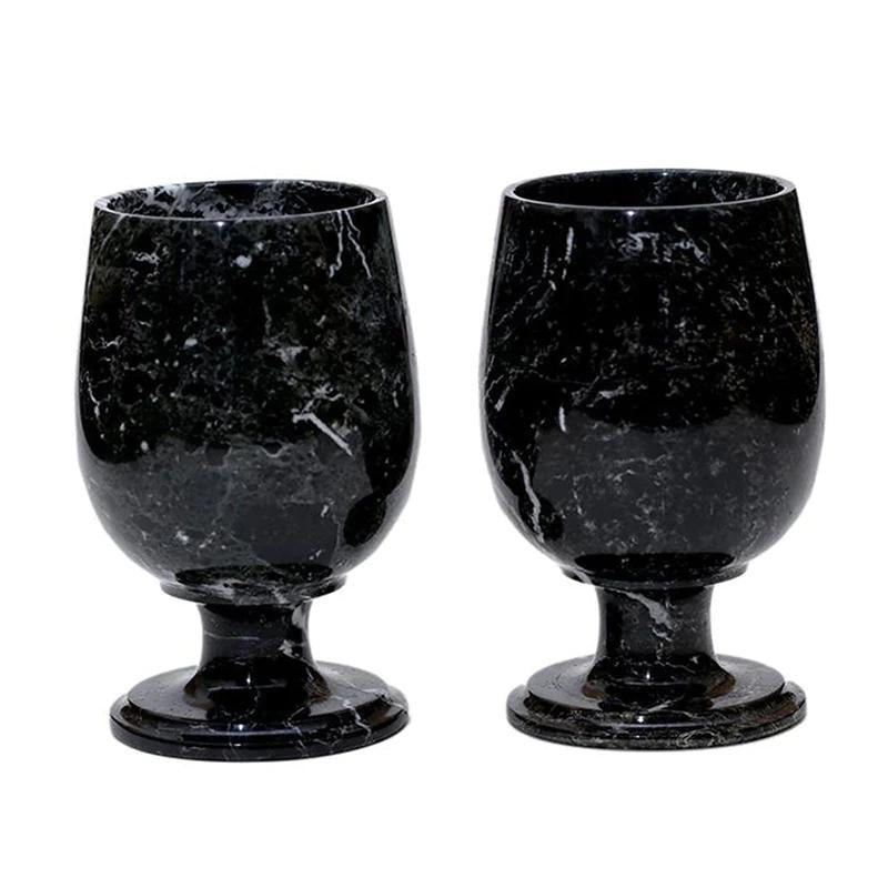 Marble Wine Glasses Set of 2