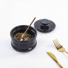 Salière avec cuillère de service