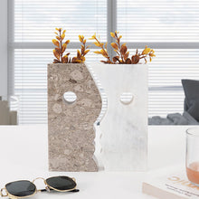 Yin-Yang Marble Onyx Vase Set