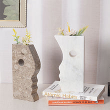 Yin-Yang Marble Onyx Vase Set