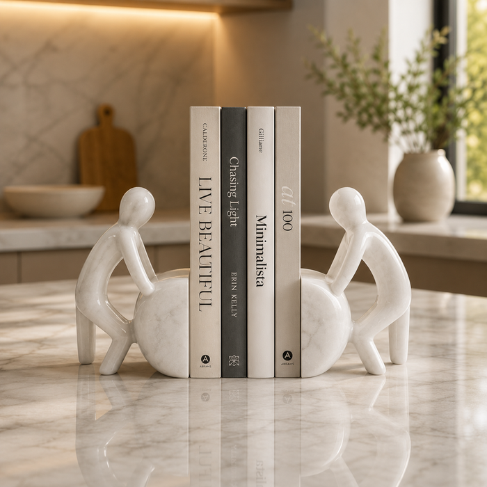 Stone Man Bookends (Set of 2)