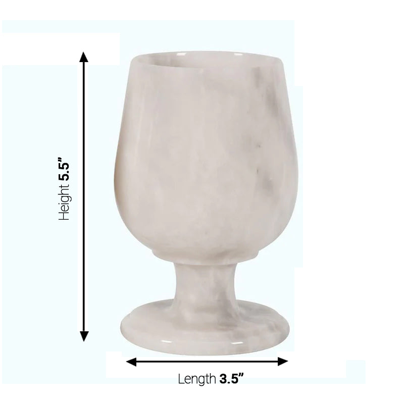 Marble Wine Glasses Set of 2