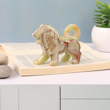 Pièce de décoration animale en marbre (Lion)