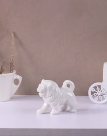 Pièce de décoration animale en marbre (Lion)