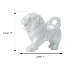 Pièce de décoration animale en marbre (Lion)