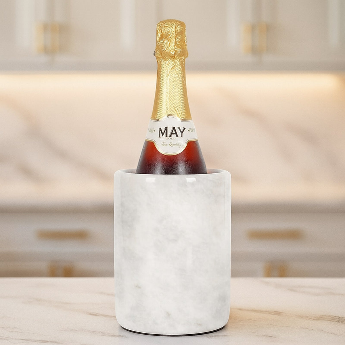 Wine Chiller handmade marble decor - Wine Chiller lifestyle