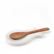 Marble Spoon Rest - Handmade Utensil Rest
