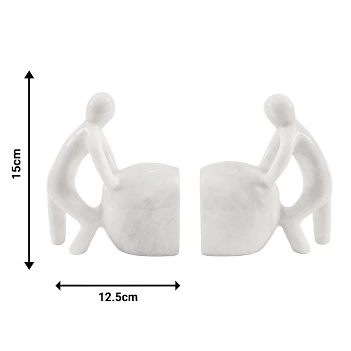 Stone Man Bookends (Set of 2)