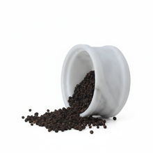 Cave à sel en marbre faite à la main avec couvercle