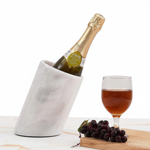 Refroidisseur de vin en marbre fait à la main - Refroidisseur de bouteilles de vin