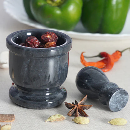 Mortar and Pestle Handmade Marble Crusher