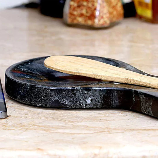 Marble Spoon Rest - Handmade Utensil Rest