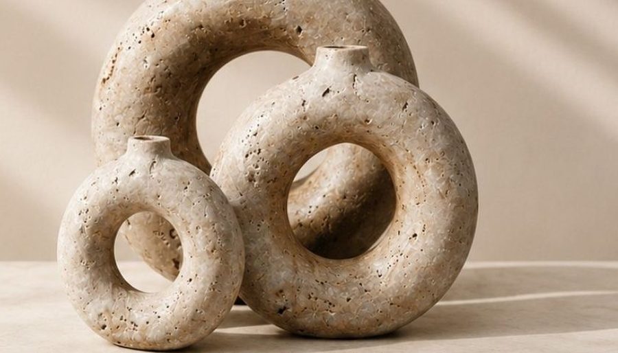Handmade marble vases by Adorn Marmor